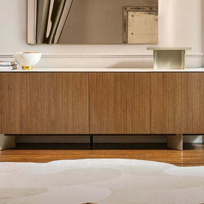 Tappeto dal design originale Curved di Calligaris
