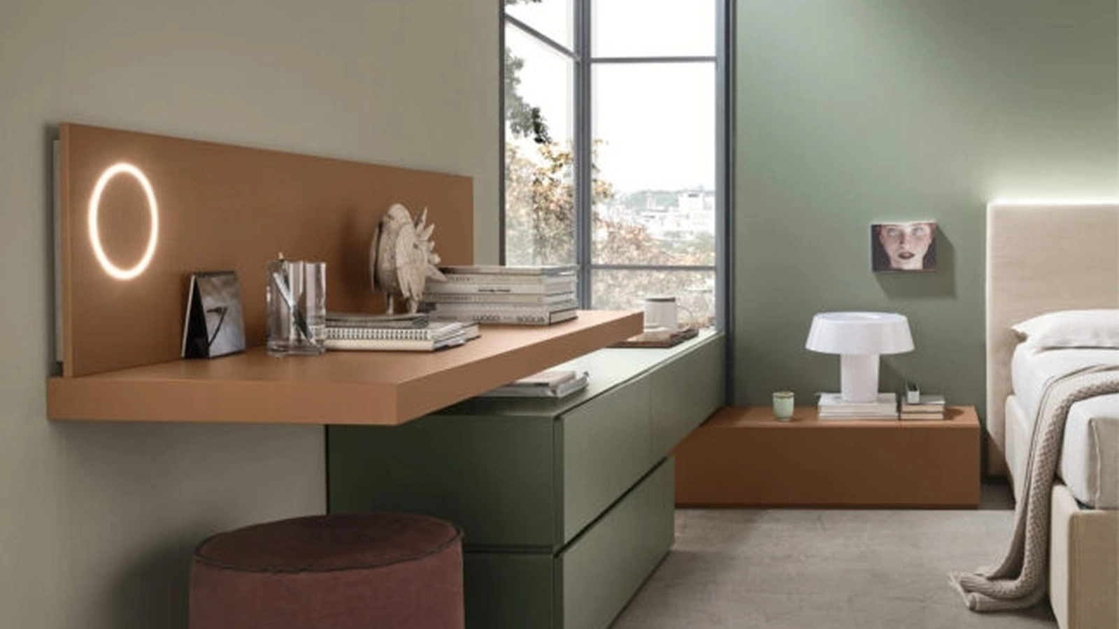 Pouf tondo Thubo di Maronese