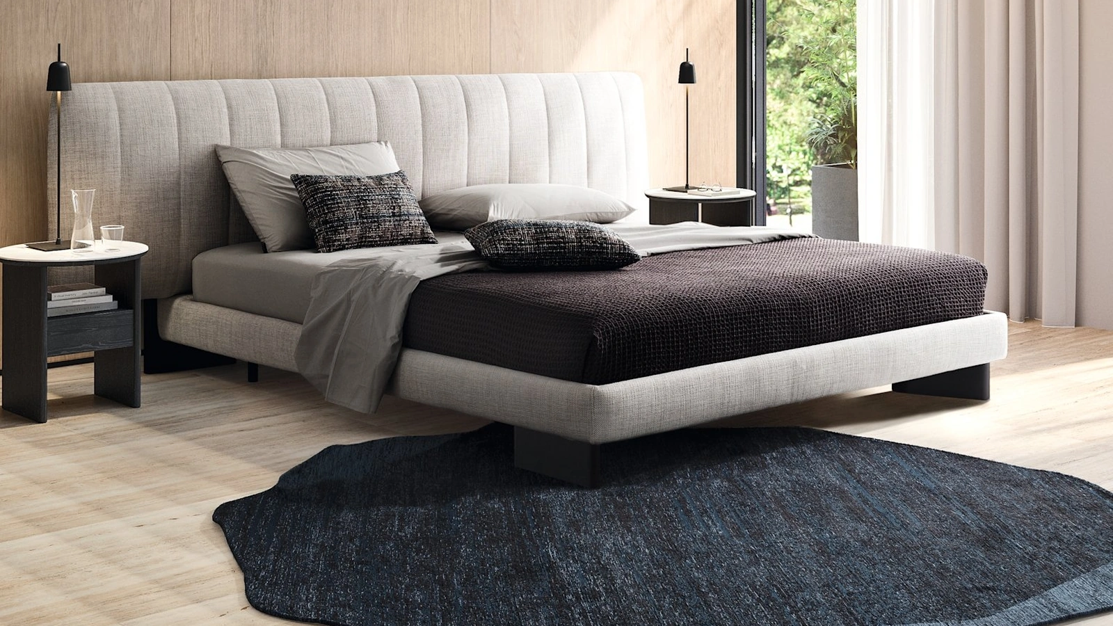 Tappeto Roche con forma irregolare che ricorda una roccia di Calligaris