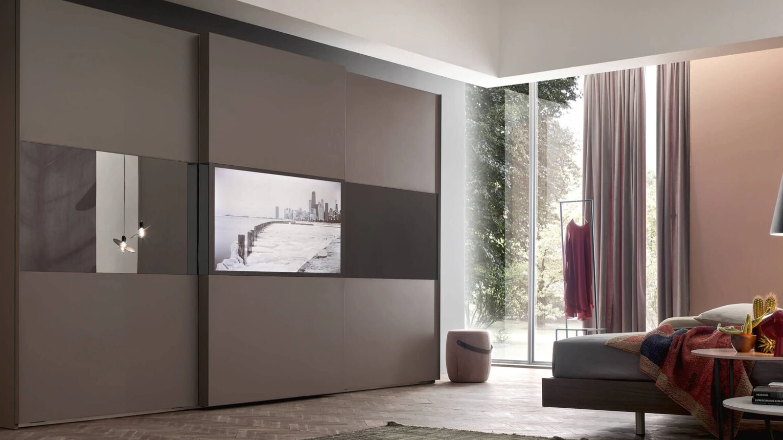 Armadio con TV Planblog3 di Maronese