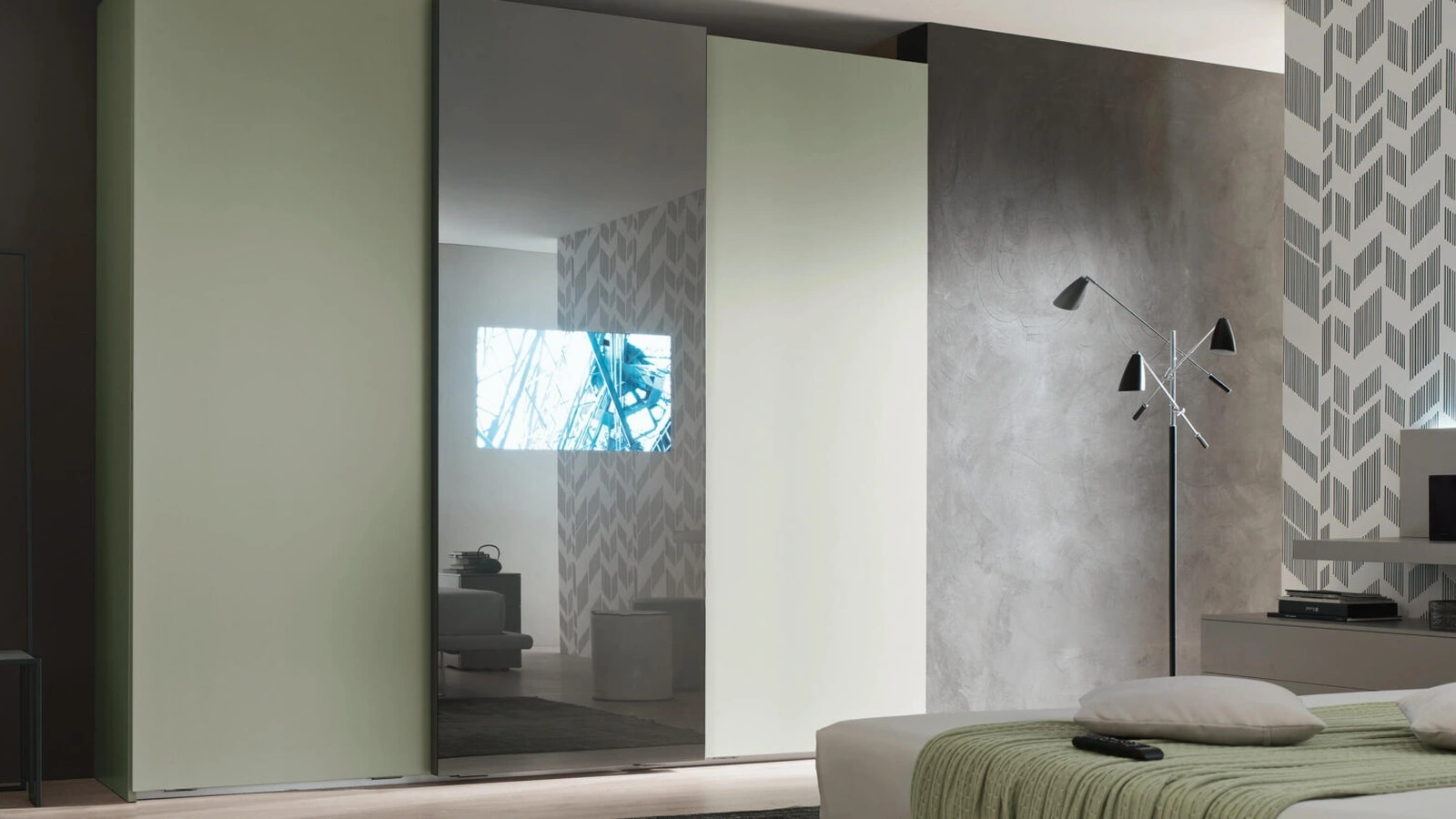 Armadio con TV Wallblog di Maronese