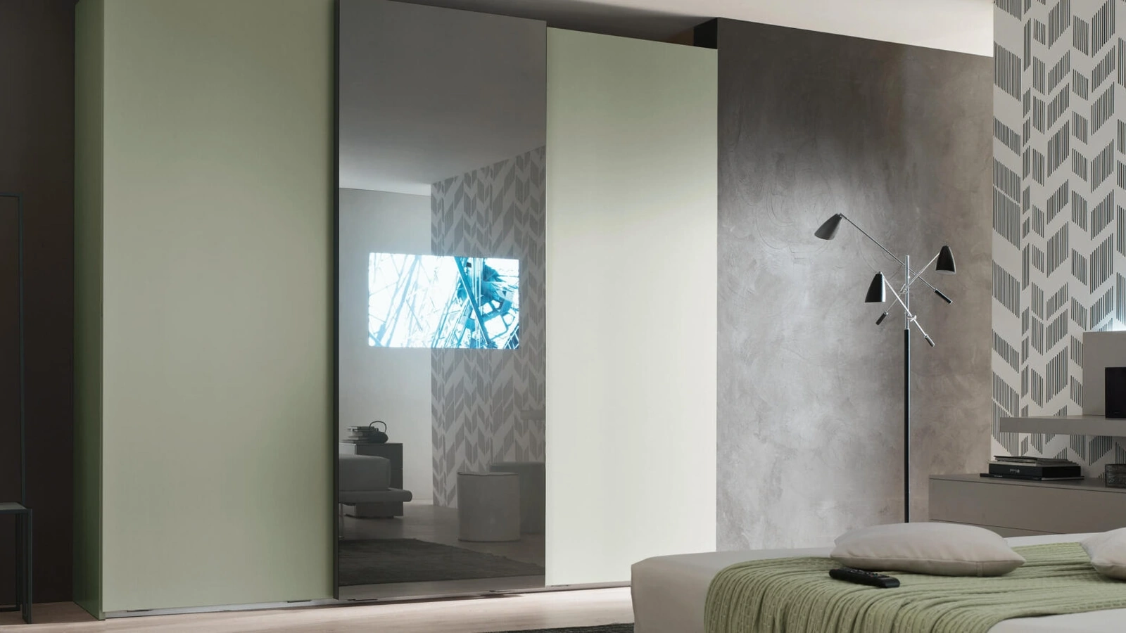 Armadio con TV Wallblog di Maronese