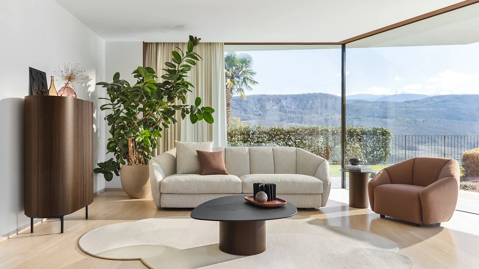 Divano lineare Jill di Calligaris
