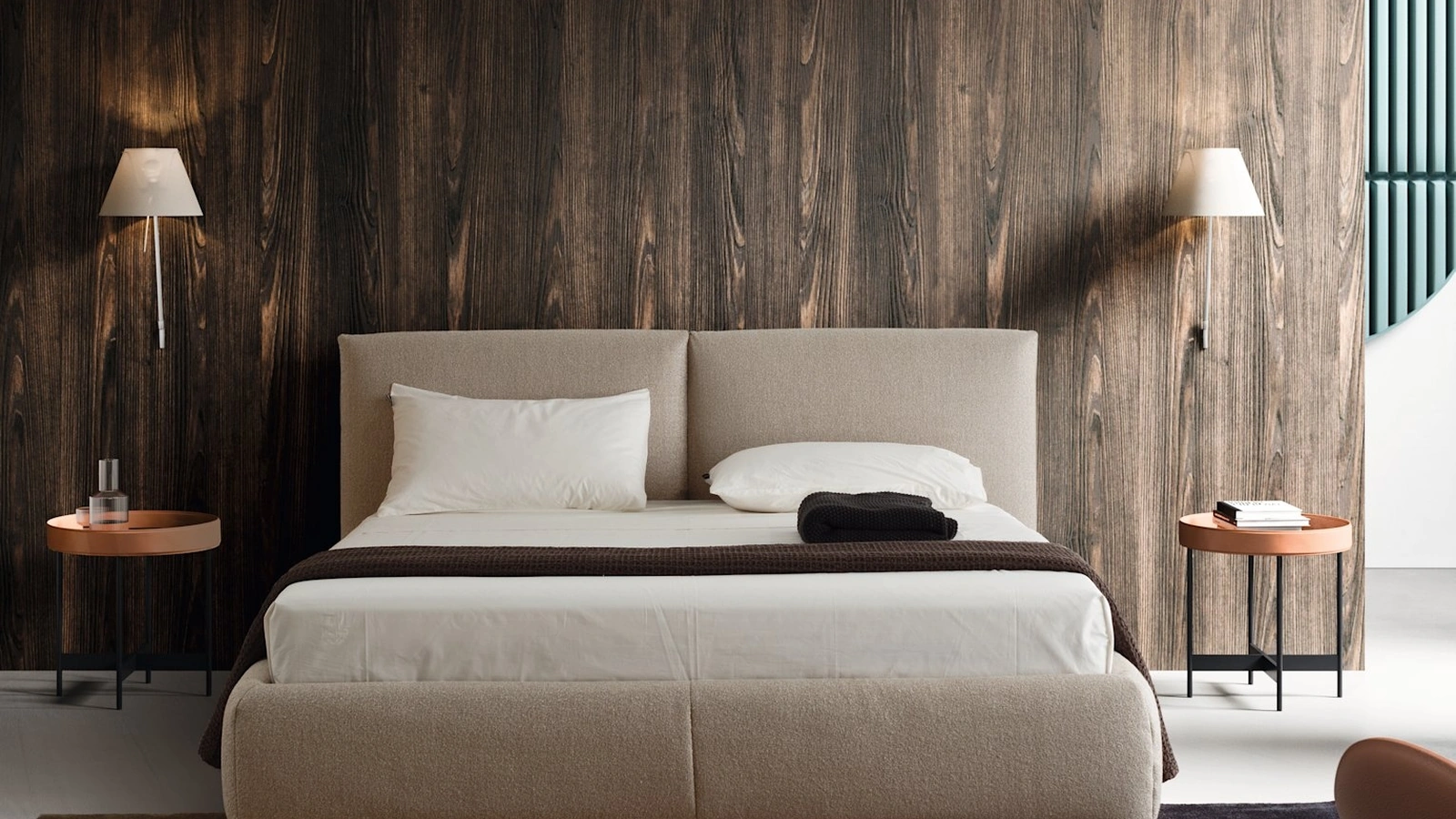 Letto con contenitore Magenta di Calligaris