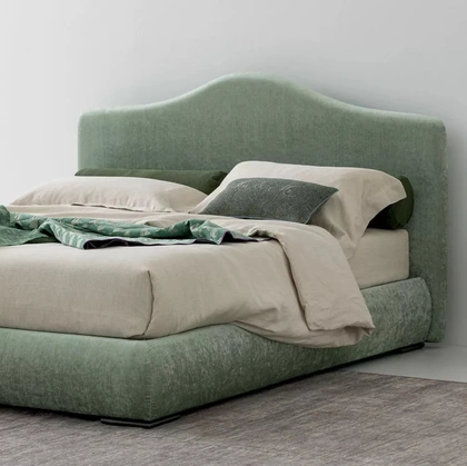 Letto in tessuto imbottito Luxury di Oggioni