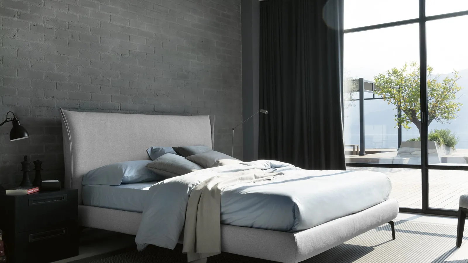 Letto moderno Osaka di Noctis