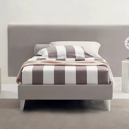 Letto singolo Kelly Tessile con contenitore di Oggioni