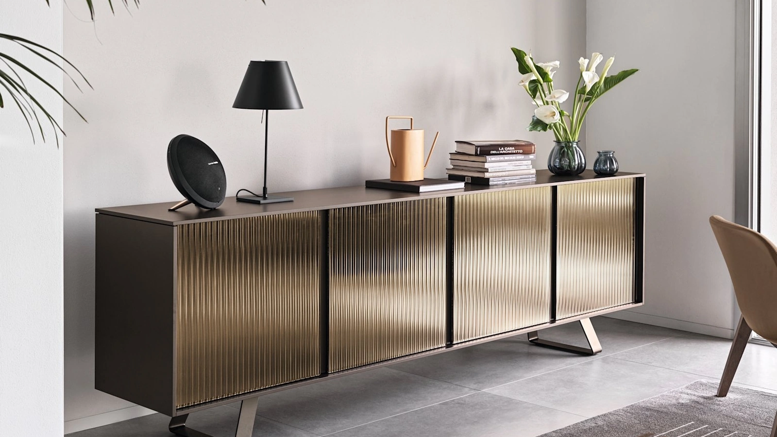 Madia in vetro specchiato Secret di Calligaris