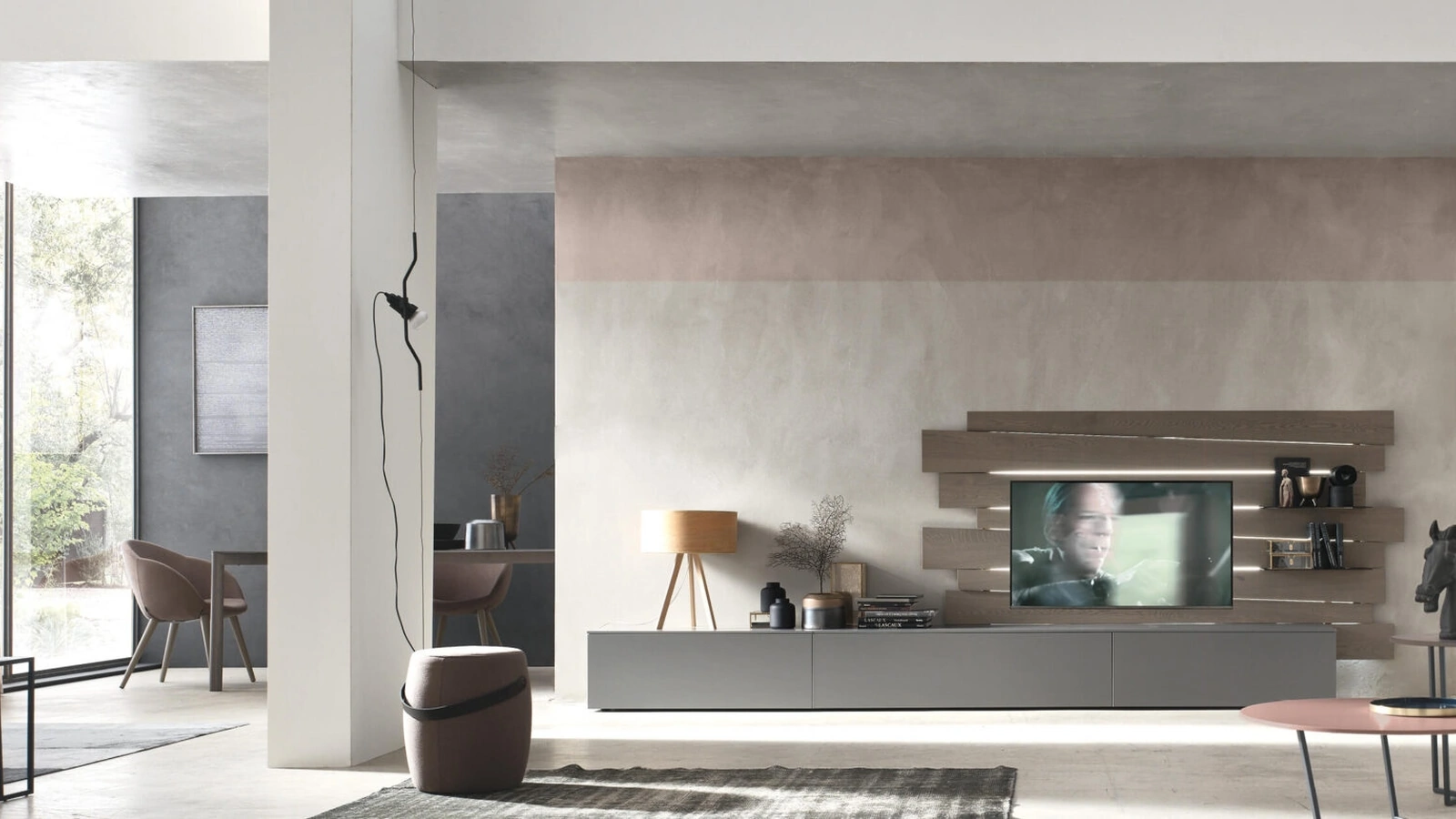 Parete Attrezzata Seta Scuderia Comp SA2223 di Maronese