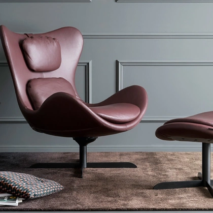 Poltrona Relax Lazy in Pelle di Calligaris