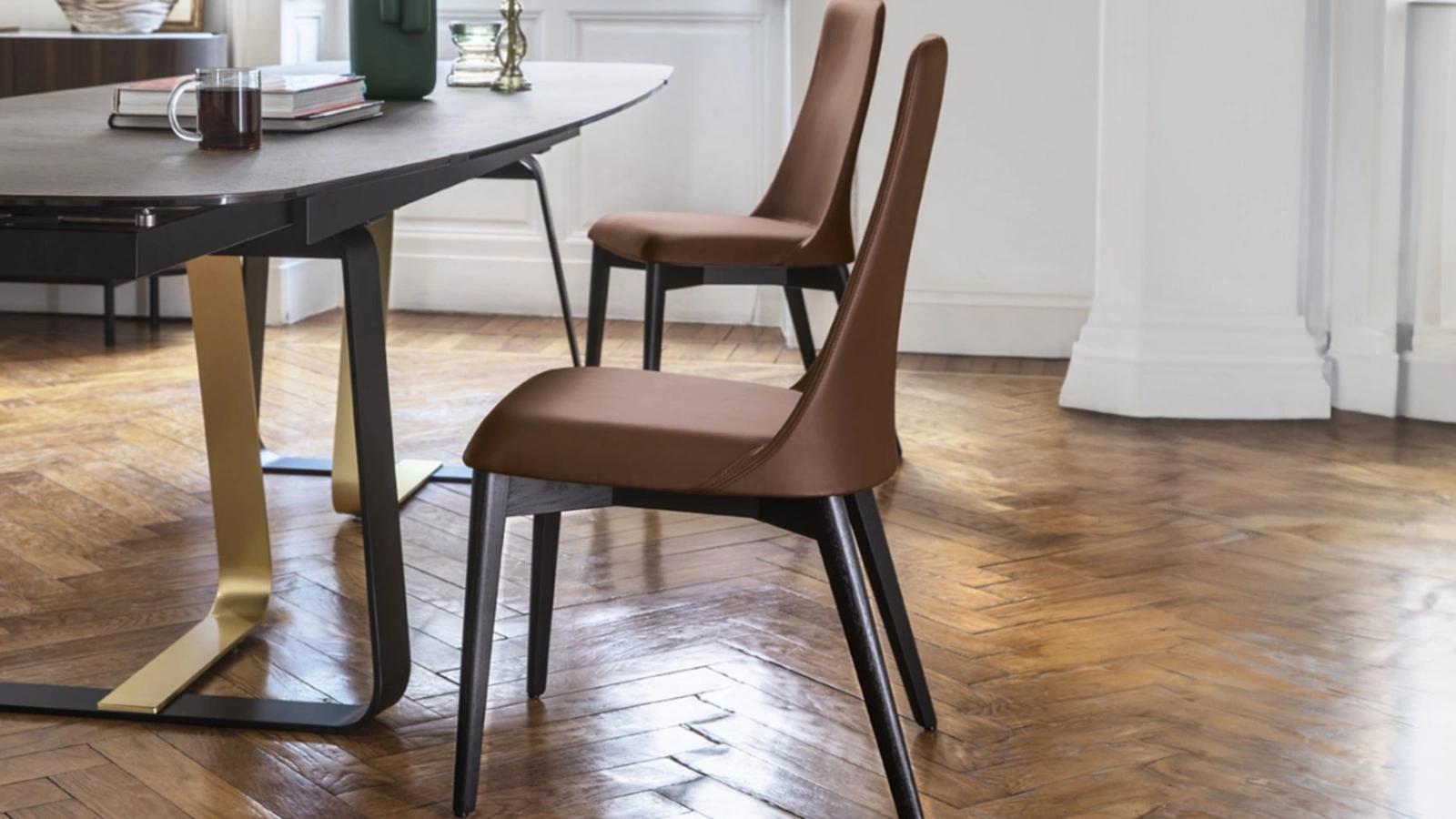Sedia in tessuto Etoile di Calligaris