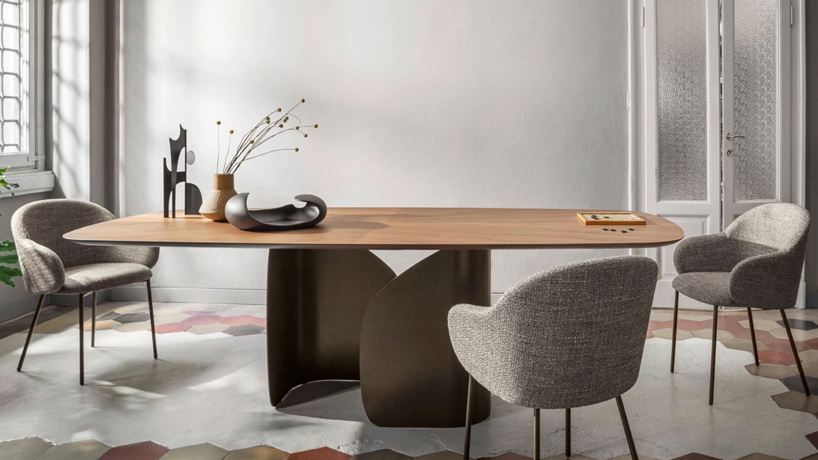 Sedia imbottita Holly Fab di Calligaris