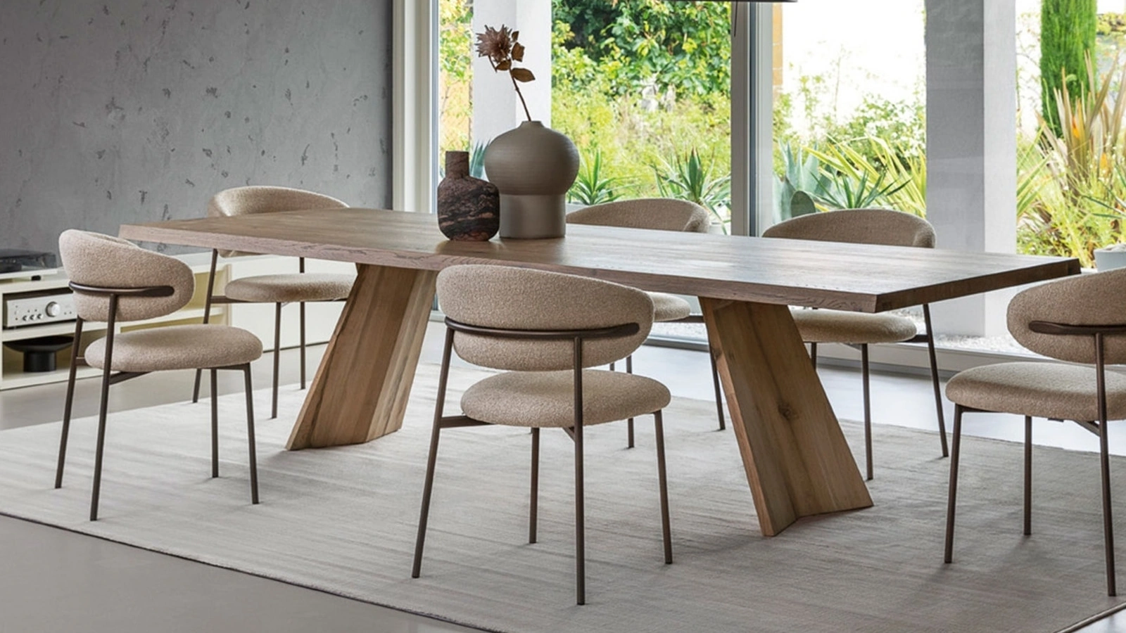 Tavolo rettangolare Icaro in rovere di Calligaris