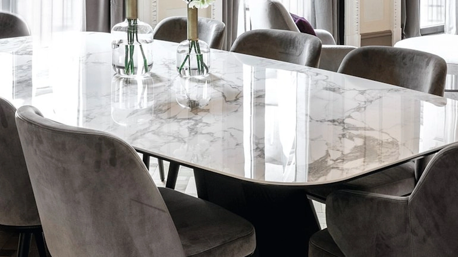 Tavolo fisso Icaro in ceramica di Calligaris