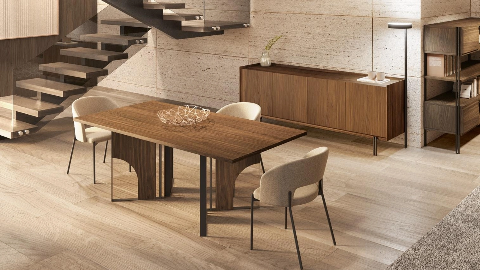 Tavolo Nexus Noce Canaletto di Pizzolato