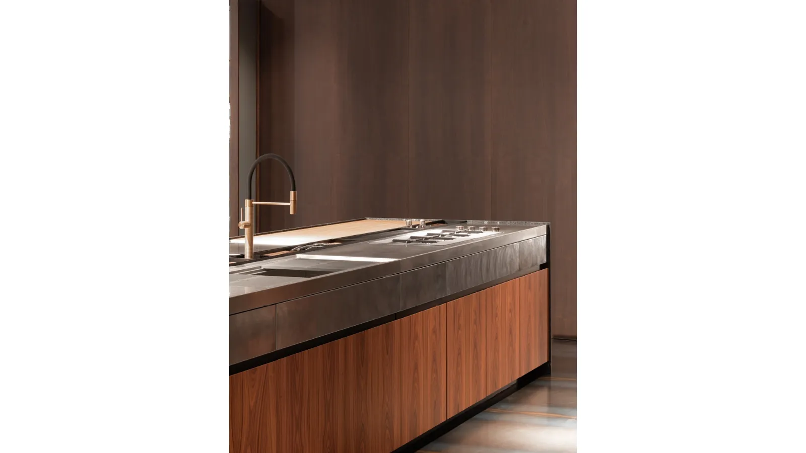 Cucina Design Pompei in Palissandro di Scic